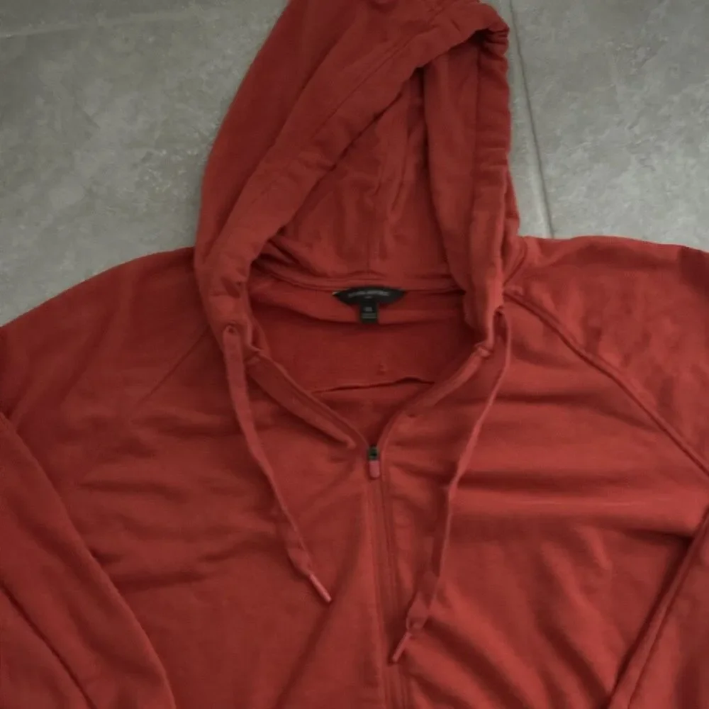 Banana Republic Men's Sweater HUddie Size XL  Orange free Shipping Used